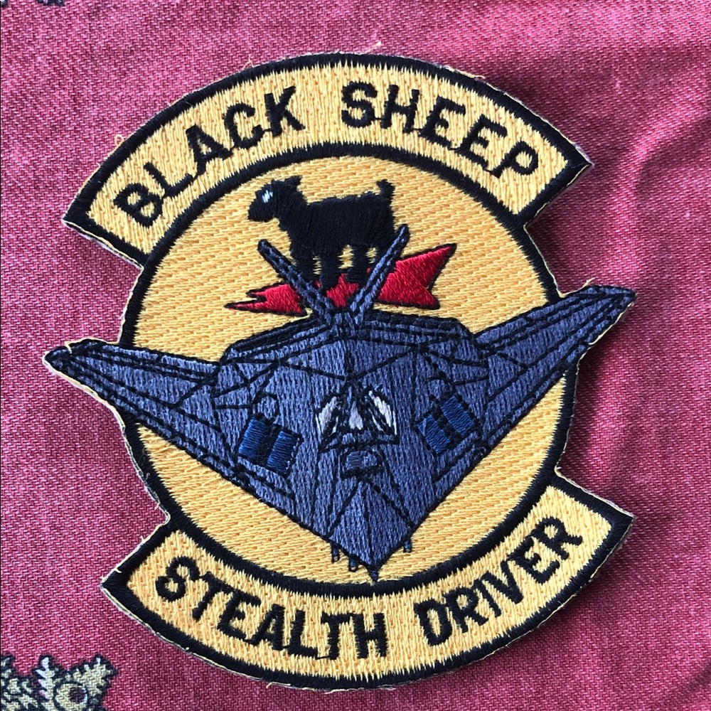 NWOT USAF Black Sheep Stealth Driver patch